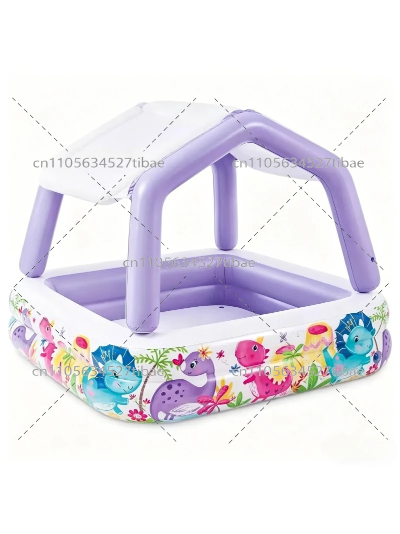 Water Slide Inflatable - Kolam Renang Anak Tiup Pelangi dengan