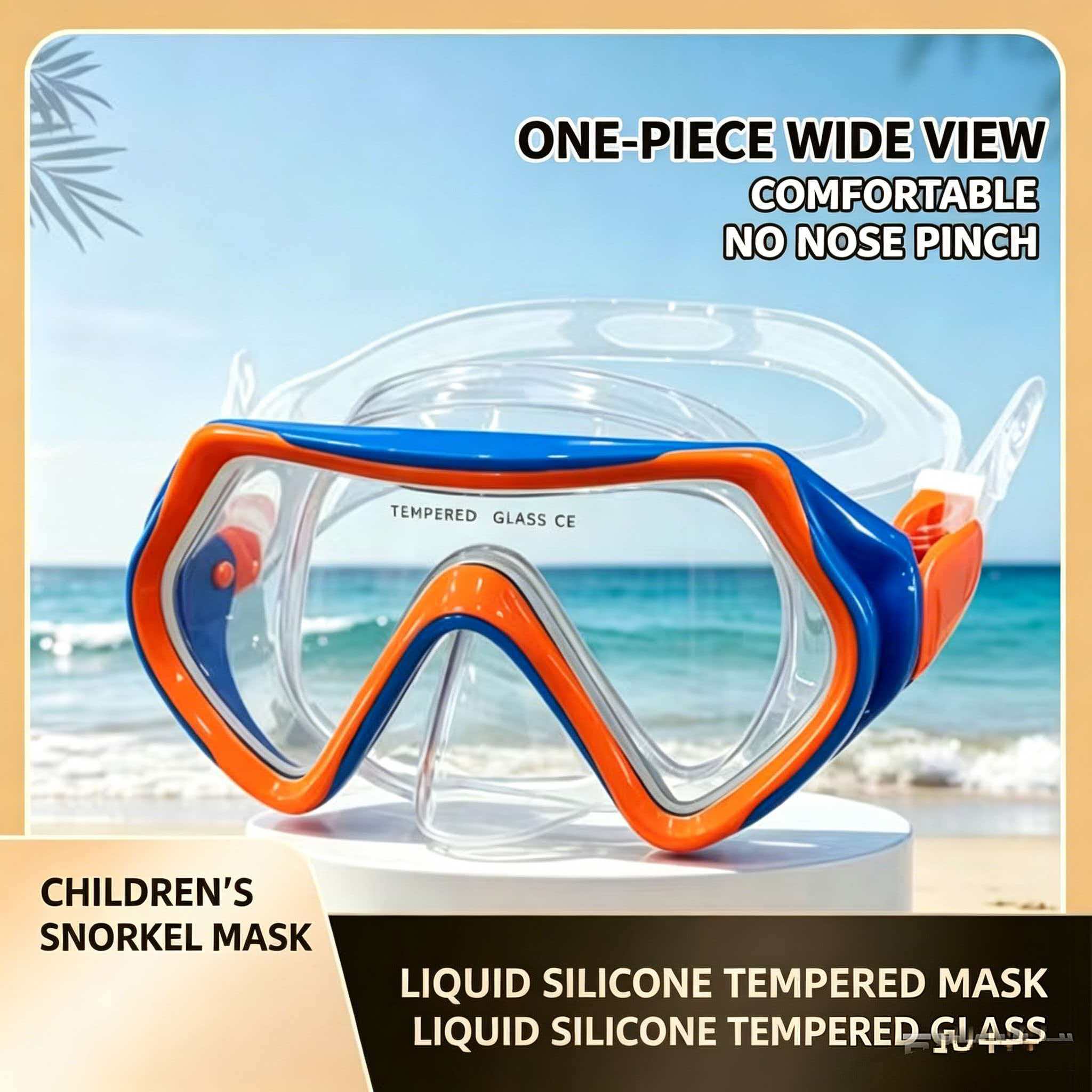 Snorkel Mask Full Face - Set Snorkeling Full-Dry Gaya Baru dengan