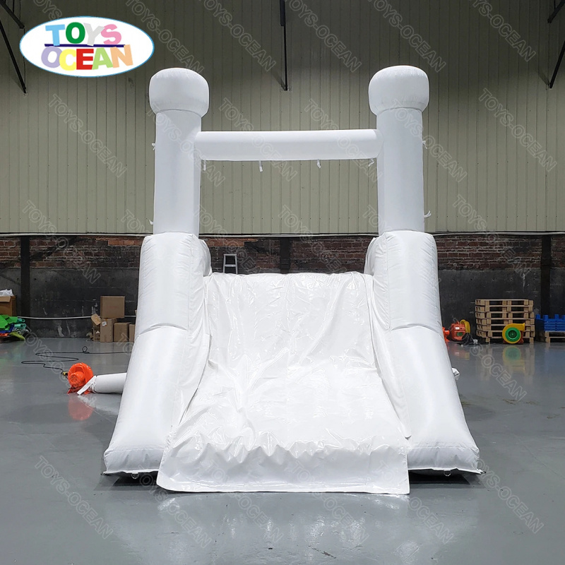 Water Slide Inflatable - Perosotan Air Putih Kustom untuk Halaman