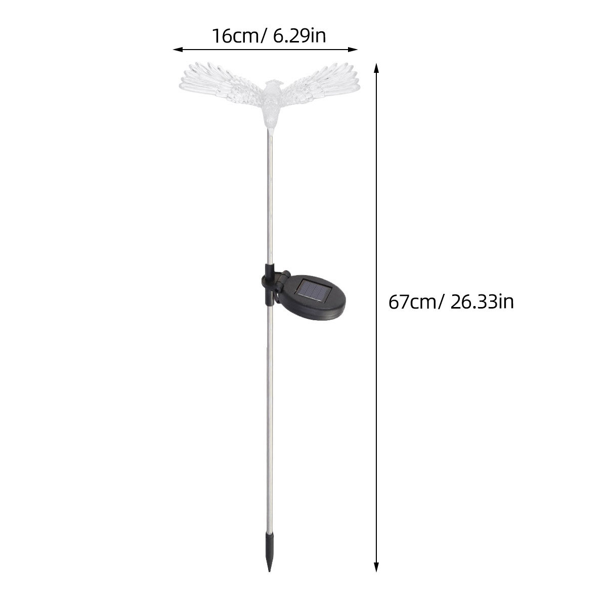 Lampu Taman Burung Tenaga Sury - Pool Light Solar Rechargeable ulasan dan harga