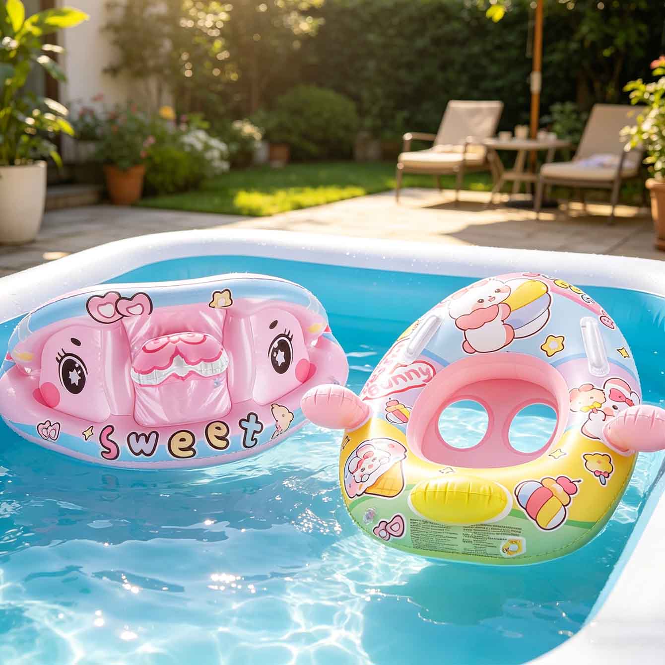 1 Buah Kursi Pelampung Kolam T - Pool Float Ring Inflatable ulasan dan harga