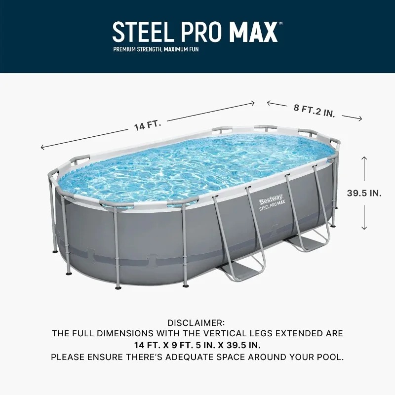 Set Kolam Renang Oval di Atas  - Pool Ladder Above Ground ulasan dan harga