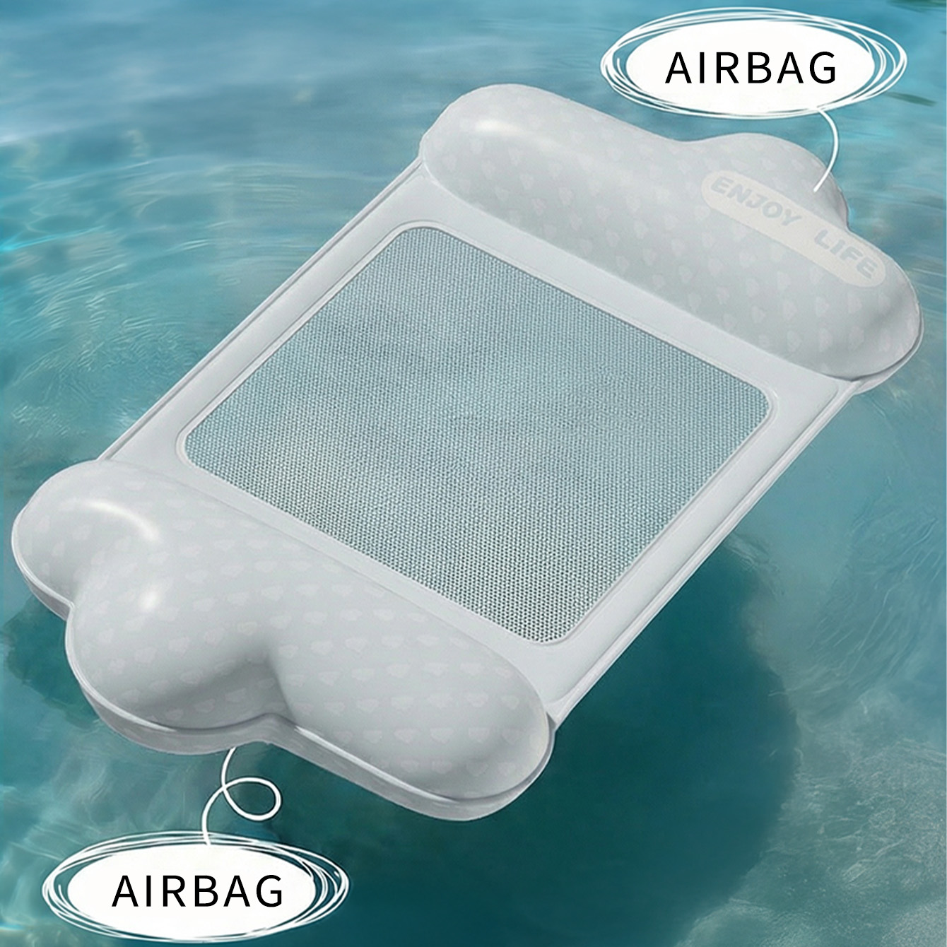 1 Buah Kasur Apung Tiup untuk  - Pool Lounger Inflatable ulasan dan harga