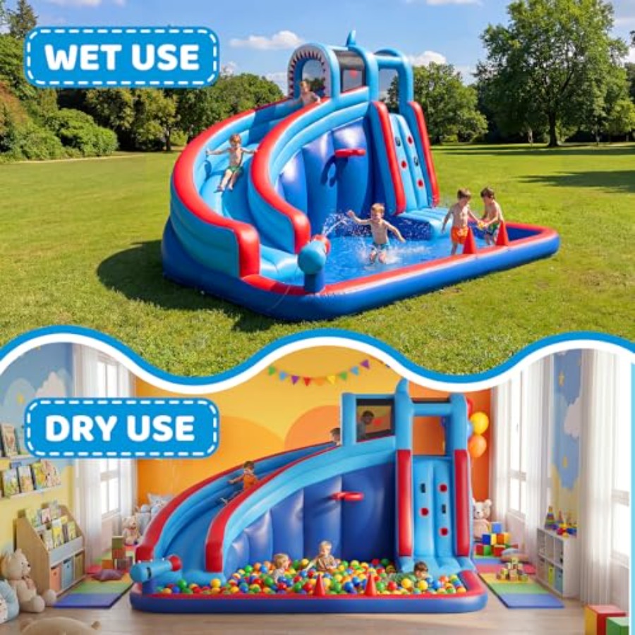 Perosotan air tiup untuk anak- - Water Slide Inflatable ulasan dan harga