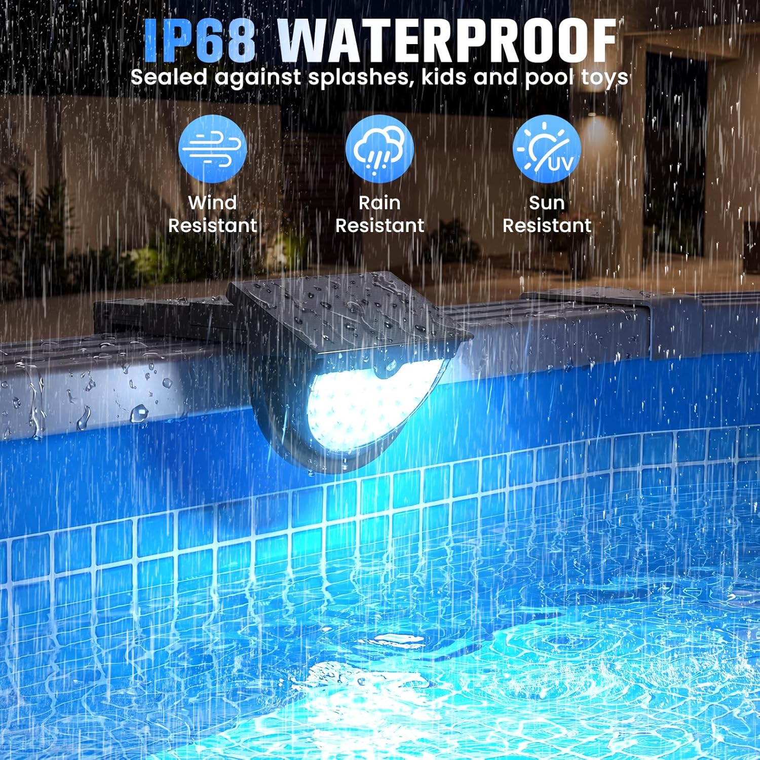 Lampu Kolam Tenaga Surya Multi - Pool Light Solar Rechargeable ulasan dan harga