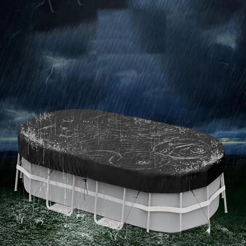 Penutup Kolam Renang Oval Tena - Pool Cover Waterproof ulasan dan harga
