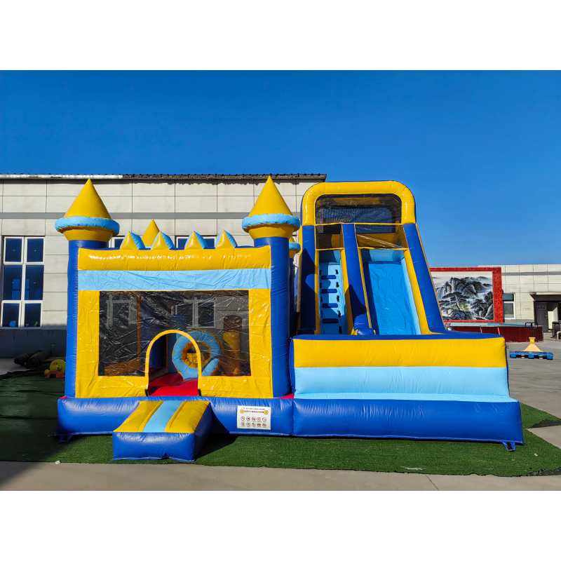 Istana Balon Tiup Komersial 4- - Water Slide Inflatable ulasan dan harga
