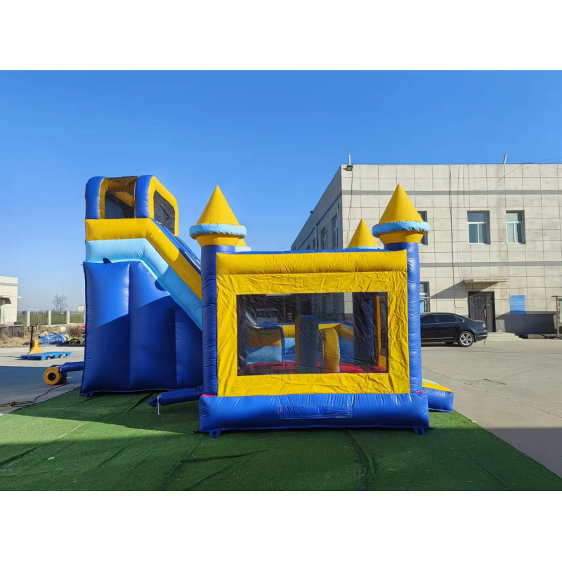 Istana Balon Tiup Komersial 4- - Water Slide Inflatable ulasan dan harga