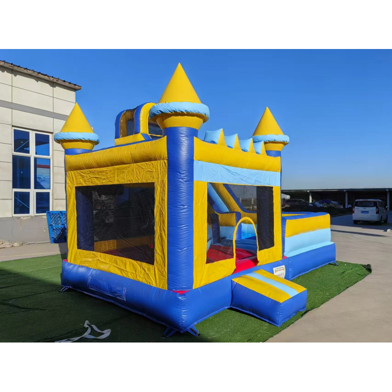 Istana Balon Tiup Komersial 4- - Water Slide Inflatable ulasan dan harga