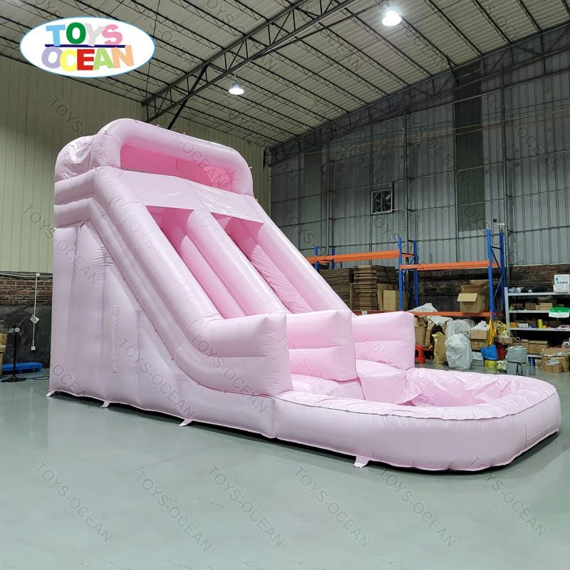Perosotan Air Tiup Dua Jalur W - Water Slide Inflatable ulasan dan harga