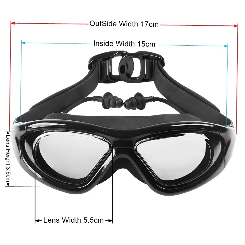 Kacamata renang miopia dengan  - Swim Goggles Anti Fog Uv ulasan dan harga