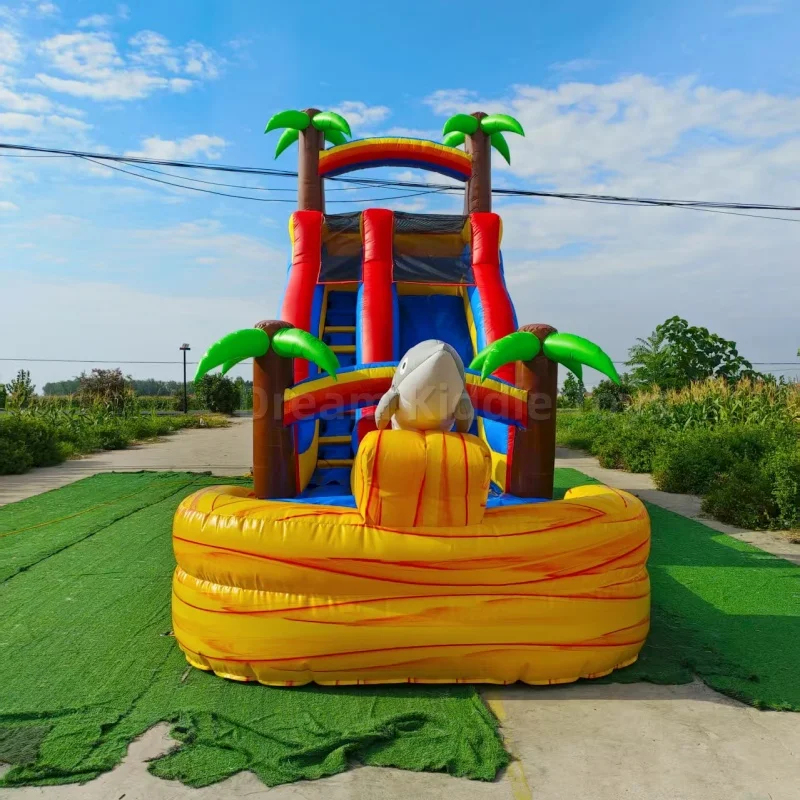 Perosotan Air Tiup Tema Lumba- - Water Slide Inflatable ulasan dan harga
