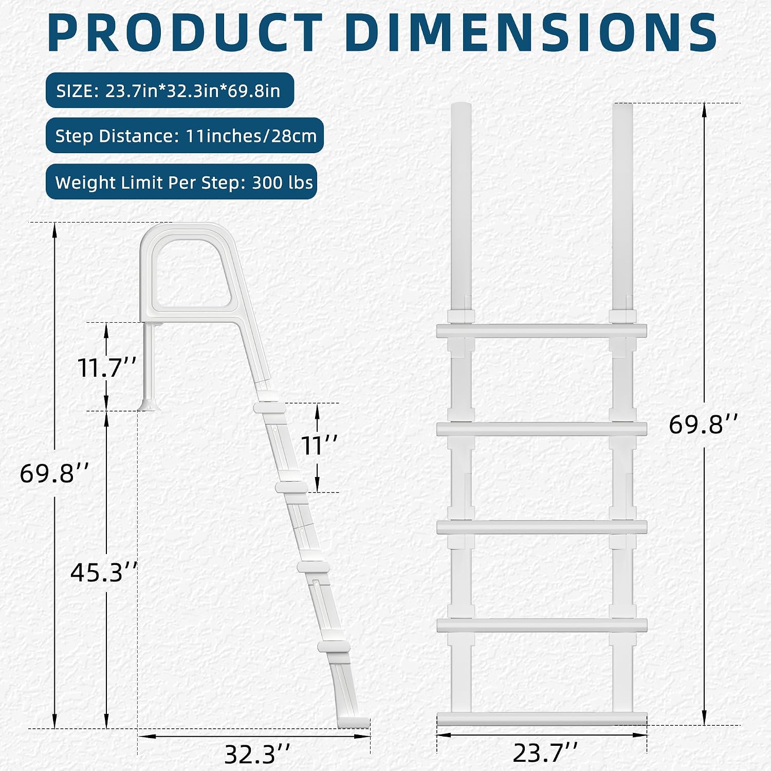 Tangga Kolam Renang, Tangga Ko - Pool Ladder Above Ground ulasan dan harga