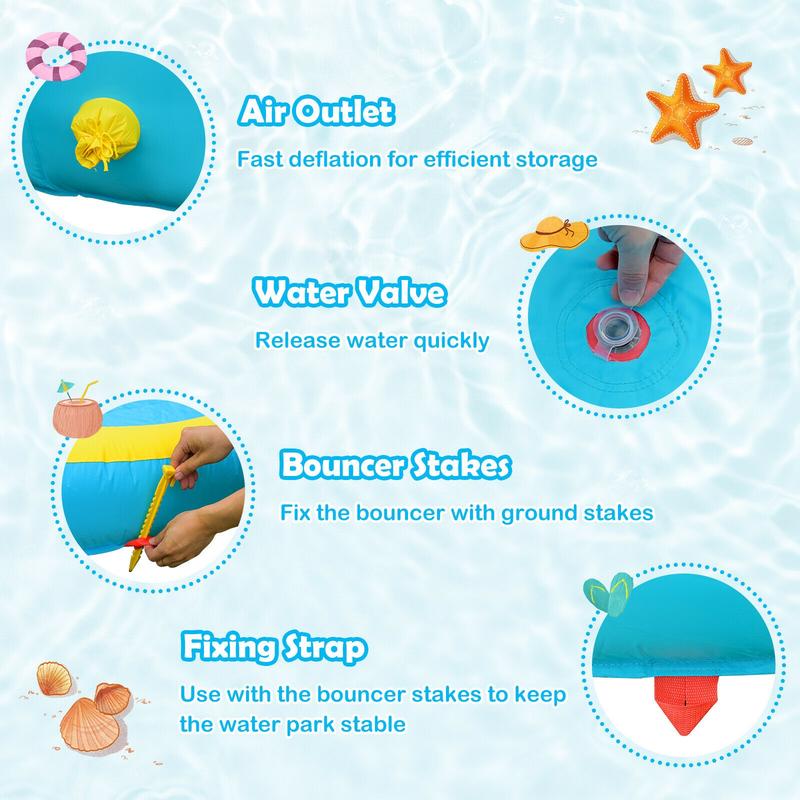 Taman Bermain Air Tiup dengan  - Water Slide Inflatable ulasan dan harga