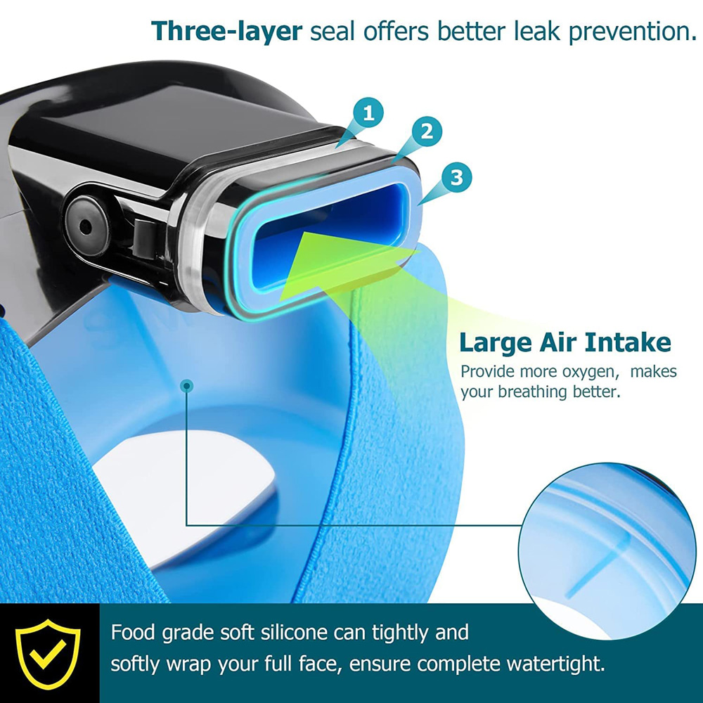 Masker Menyelam Wajah Penuh Ba - Snorkel Mask Full Face ulasan dan harga