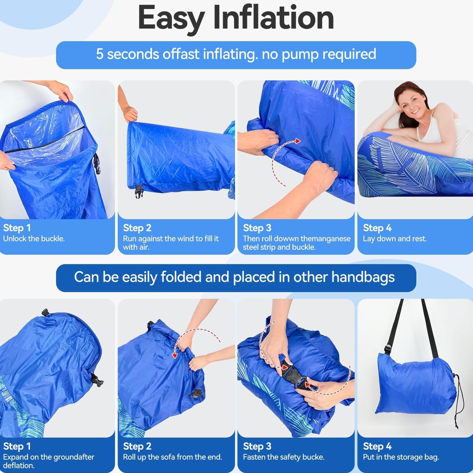 Kursi Santai Tiup dengan Kanop - Pool Lounger Inflatable ulasan dan harga