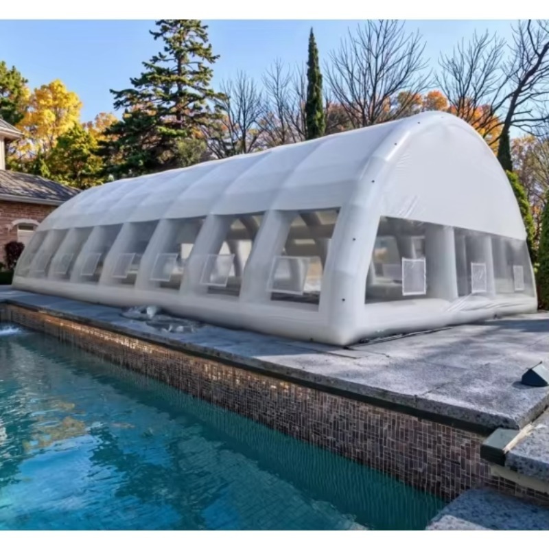 Penutup Kolam Renang Tiup PVC  - Pool Cover Waterproof ulasan dan harga