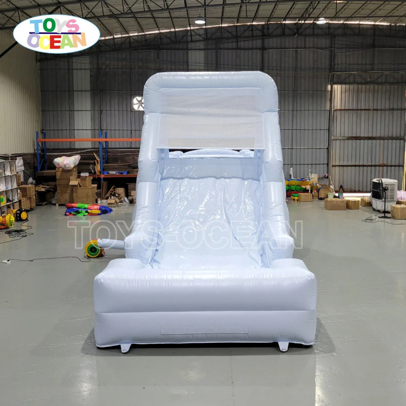 Perosotan Air Tiup Putih denga - Water Slide Inflatable ulasan dan harga