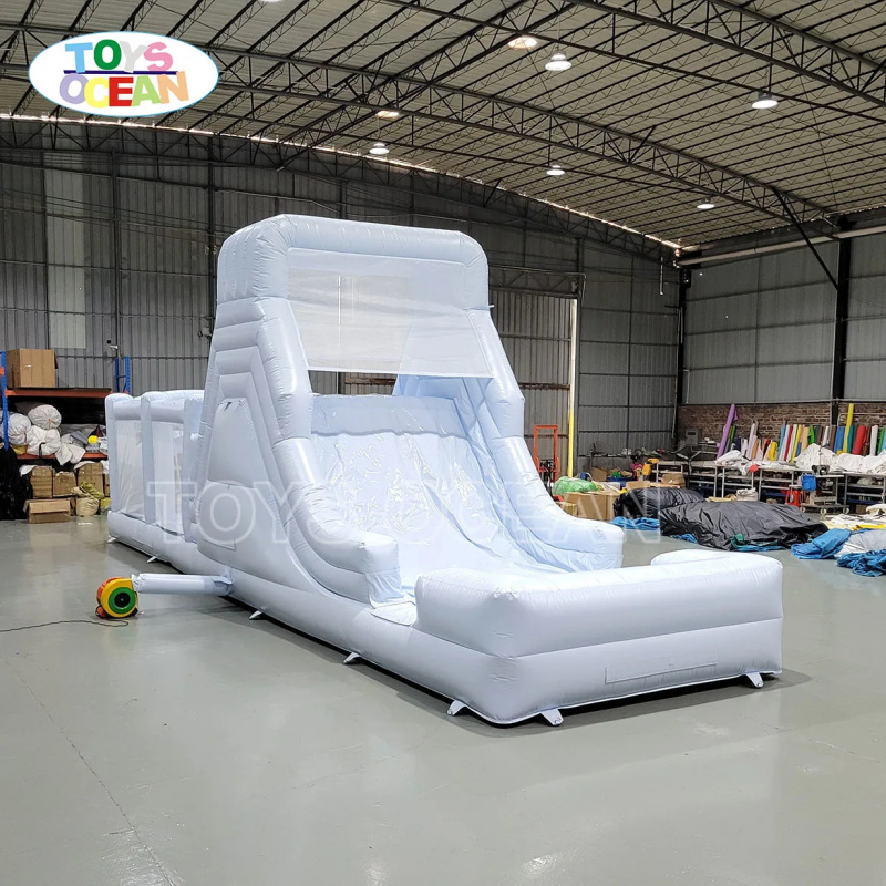 Perosotan Air Tiup Putih denga - Water Slide Inflatable ulasan dan harga