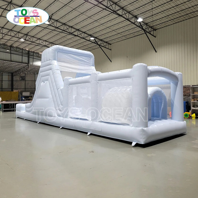 Perosotan Air Tiup Putih denga - Water Slide Inflatable ulasan dan harga