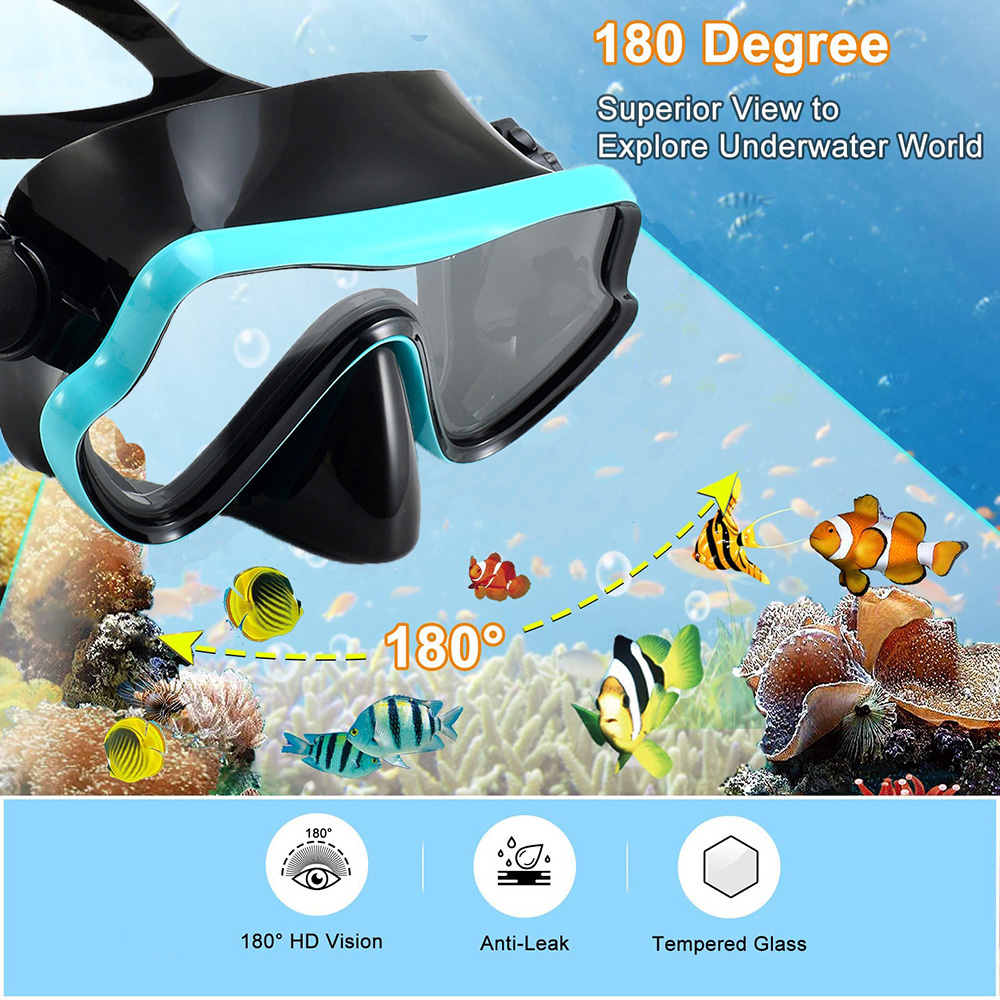 Kacamata selam masker renang,  - Snorkel Mask Full Face ulasan dan harga