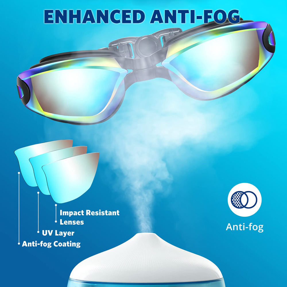 Kacamata renang antiair 100% p - Swim Goggles Anti Fog Uv ulasan dan harga