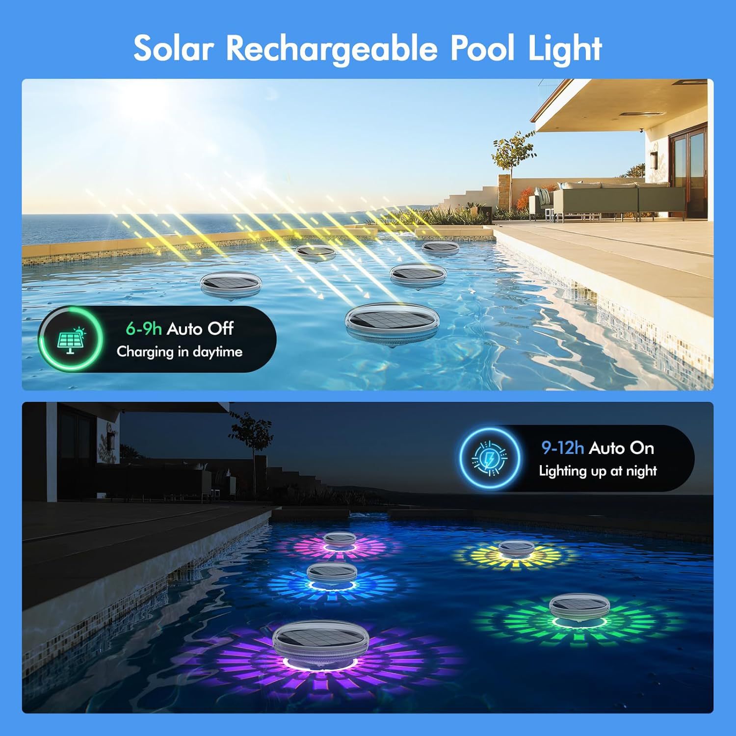 Lampu Kolam Apung Tenaga Surya - Pool Light Solar Rechargeable ulasan dan harga