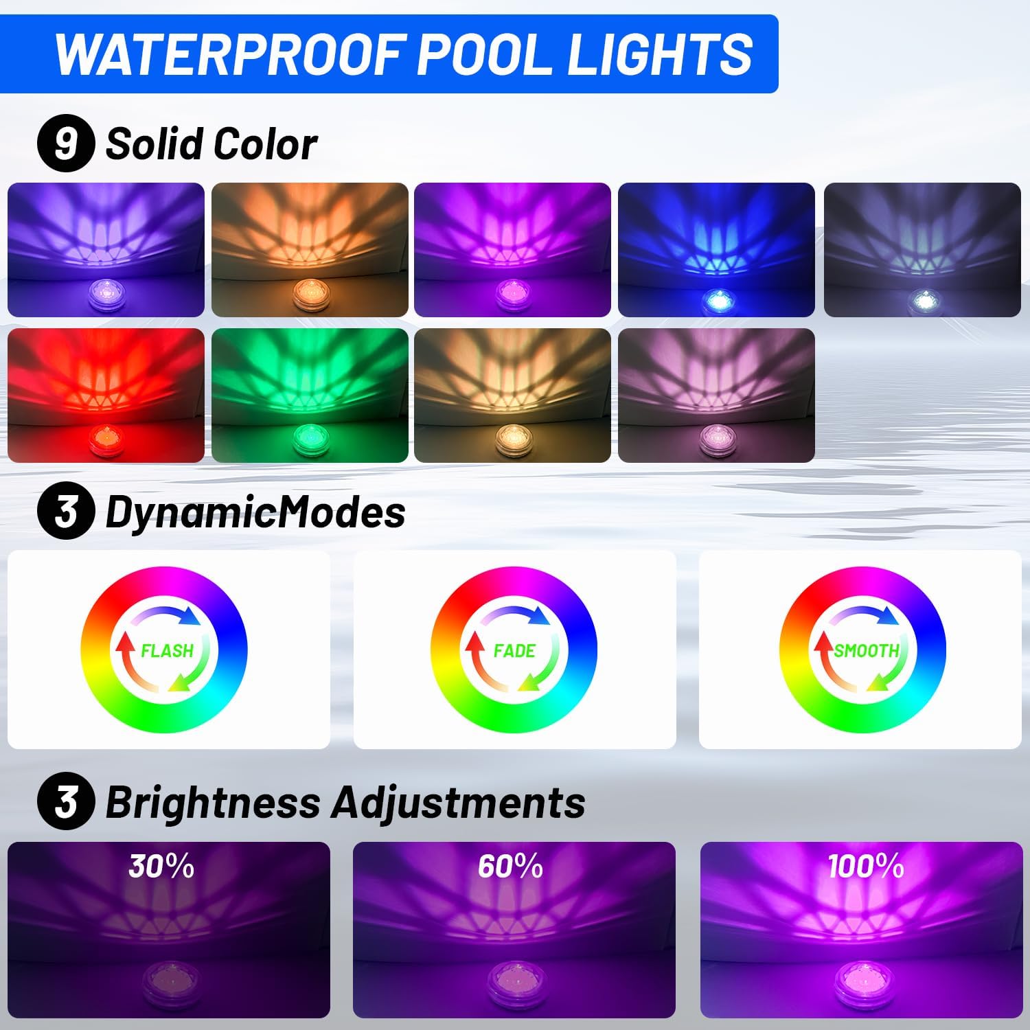 Lampu Kolam Renang, Lampu Kola - Pool Light Solar Rechargeable ulasan dan harga