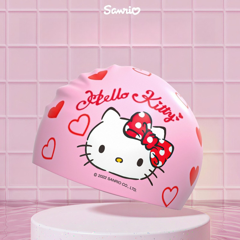 Topi Renang Kartun Anime Hello - Pool Cover Waterproof ulasan dan harga