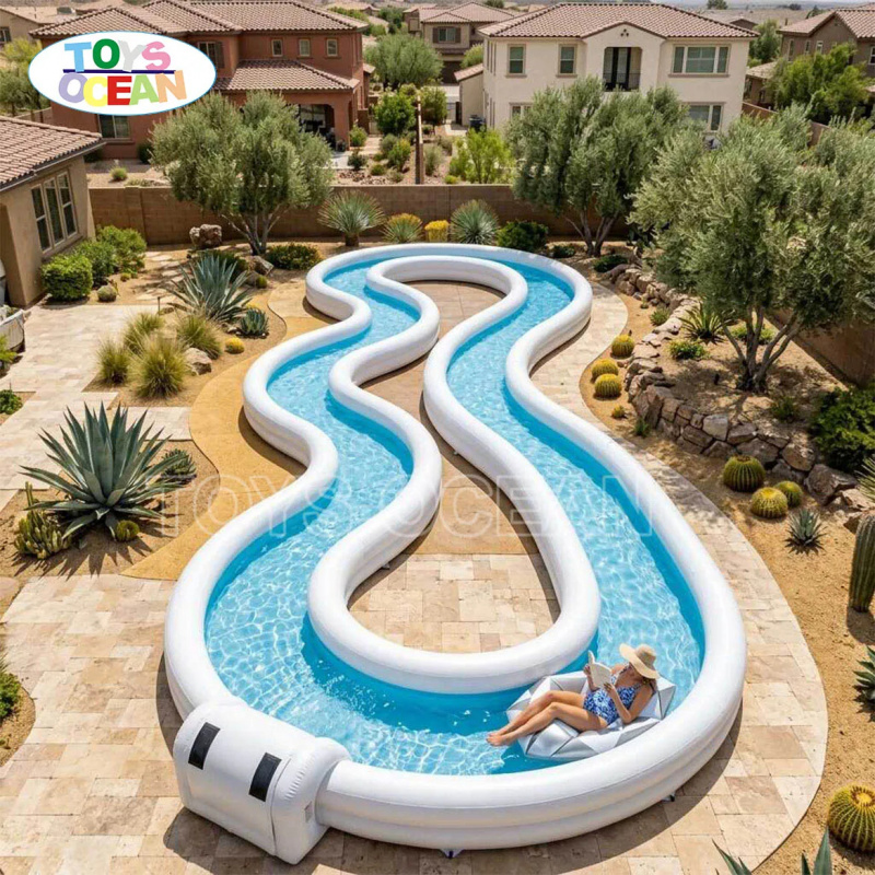 Kolam Renang Tiup Komersial, W - Water Slide Inflatable ulasan dan harga