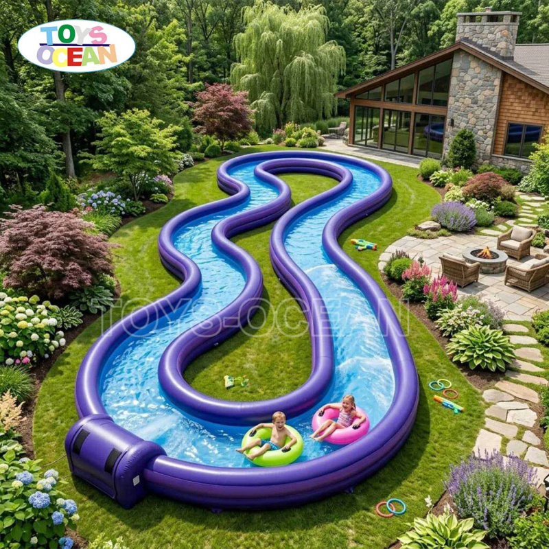 Kolam Renang Tiup Komersial, W - Water Slide Inflatable ulasan dan harga