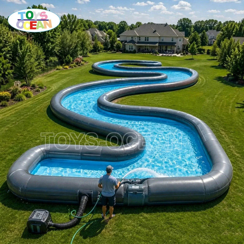 Kolam Renang Tiup Komersial, W - Water Slide Inflatable ulasan dan harga