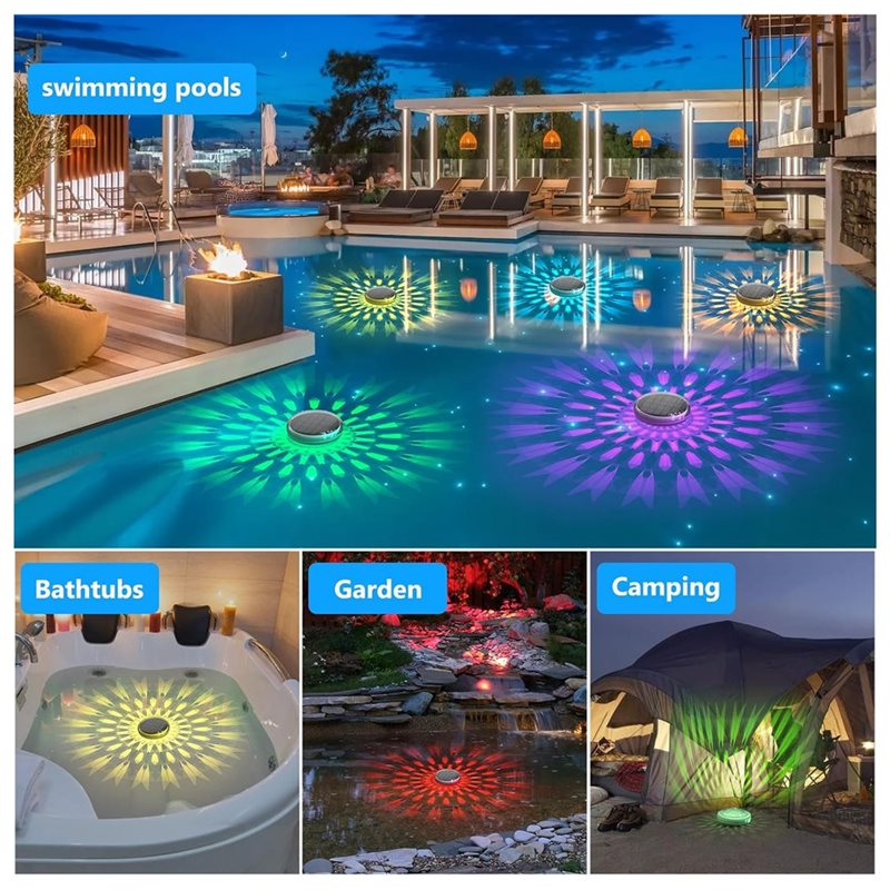 Lampu Kolam Renang Tenaga Sury - Pool Light Solar Rechargeable ulasan dan harga