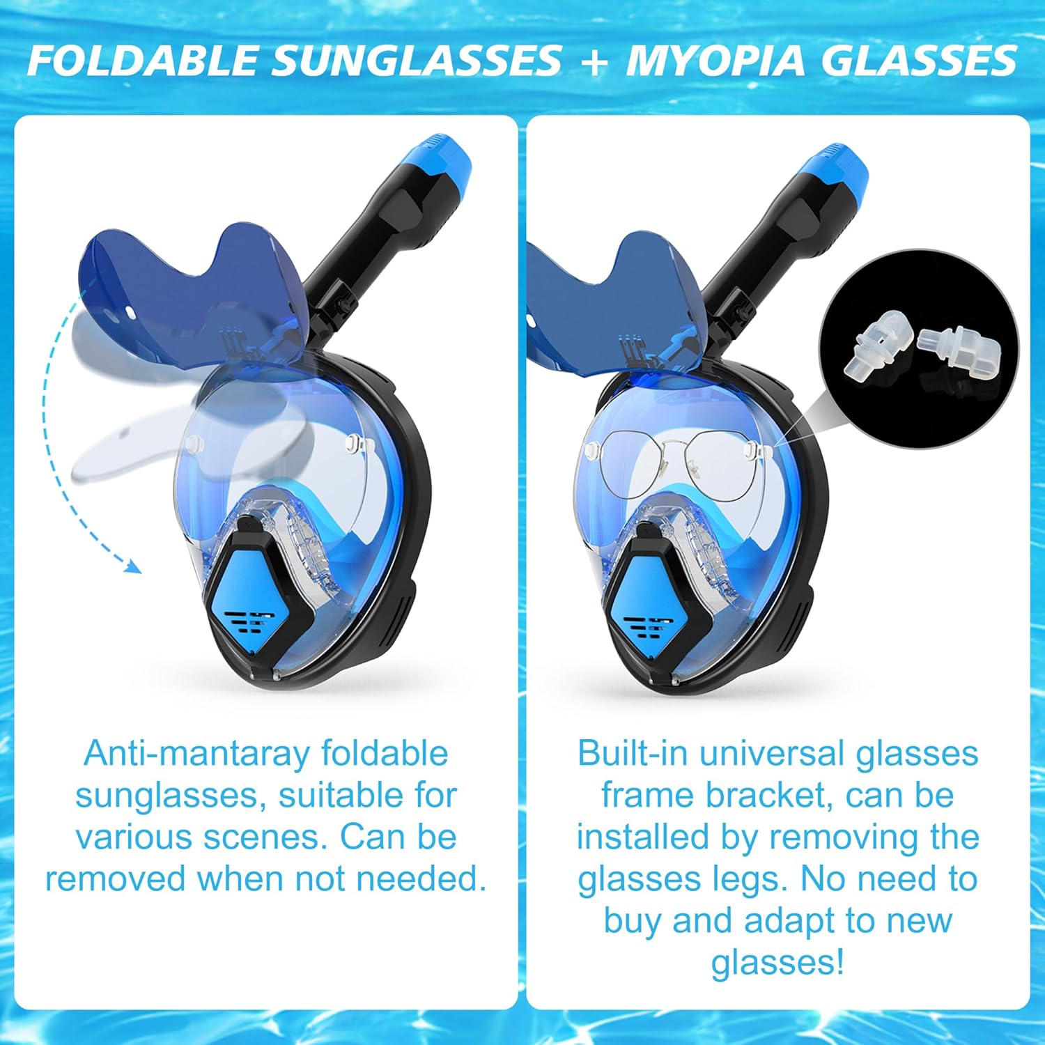 Masker Snorkel Full Face Devil - Snorkel Mask Full Face ulasan dan harga