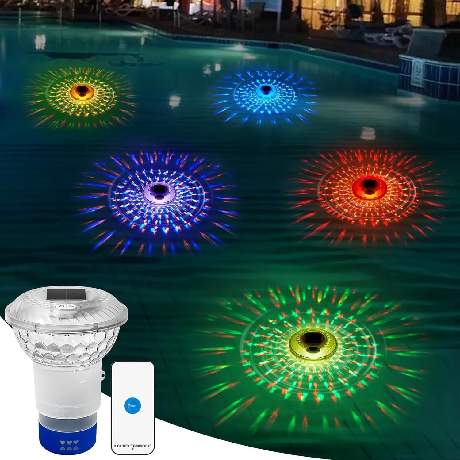 Lampu Kolam Renang Tenaga Sury - Pool Light Solar Rechargeable ulasan dan harga