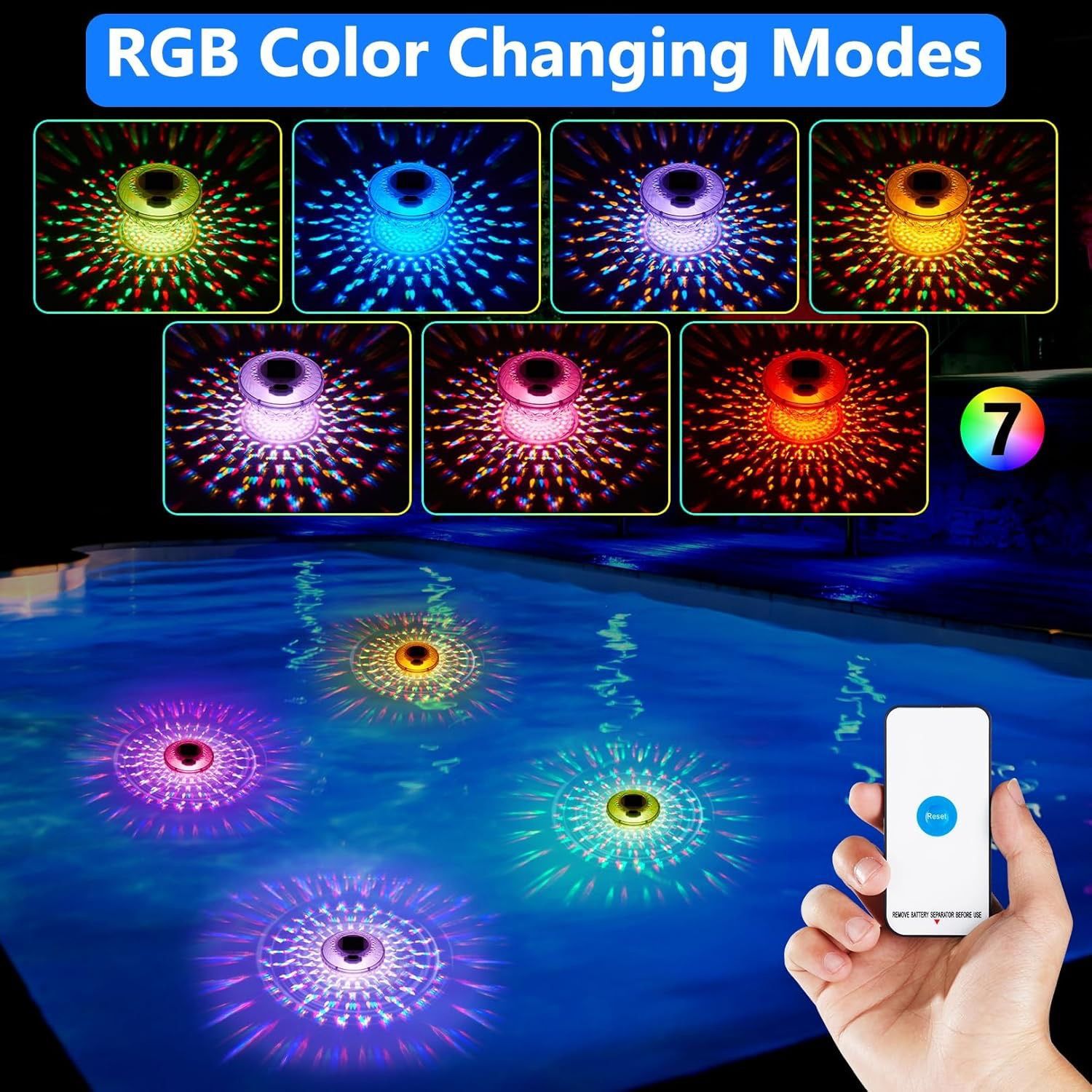 Lampu Kolam Renang Tenaga Sury - Pool Light Solar Rechargeable ulasan dan harga