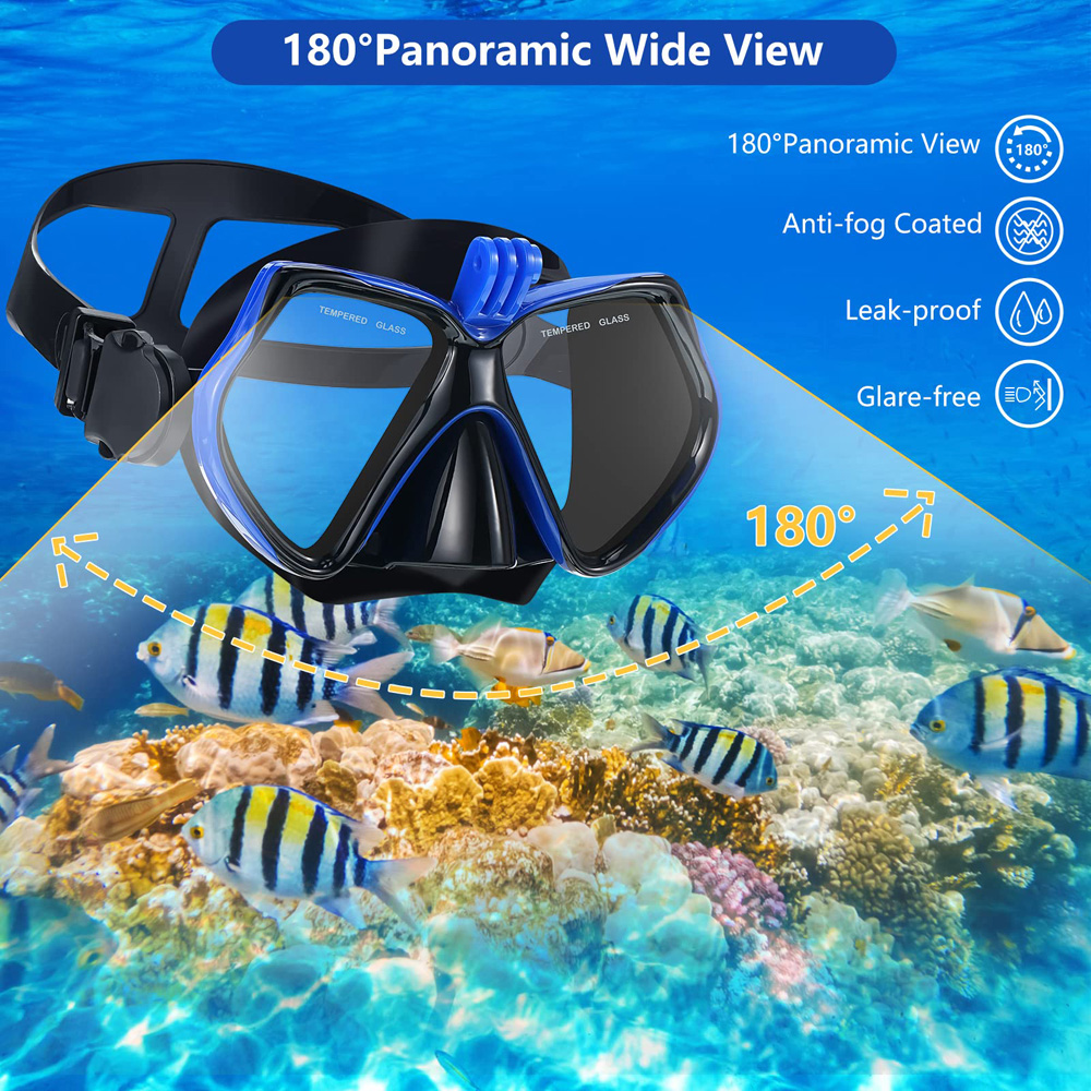 JoyMaySun Kacamata Selam Kamer - Snorkel Mask Full Face ulasan dan harga