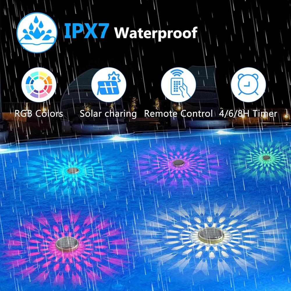 Lampu Kolam Apung Tenaga Surya - Pool Light Solar Rechargeable ulasan dan harga