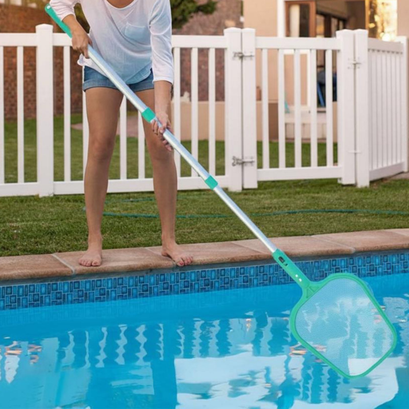 Jaring Daun Kolam Renang denga - Pool Skimmer Net ulasan dan harga