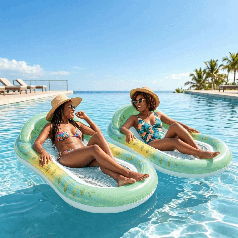Pelampung Tiup Berpayet Gaya P - Pool Lounger Inflatable ulasan dan harga
